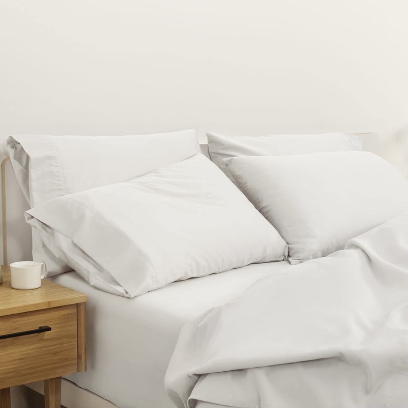 Casper Sleep Percale Sheet Set, California King, White - Image 1